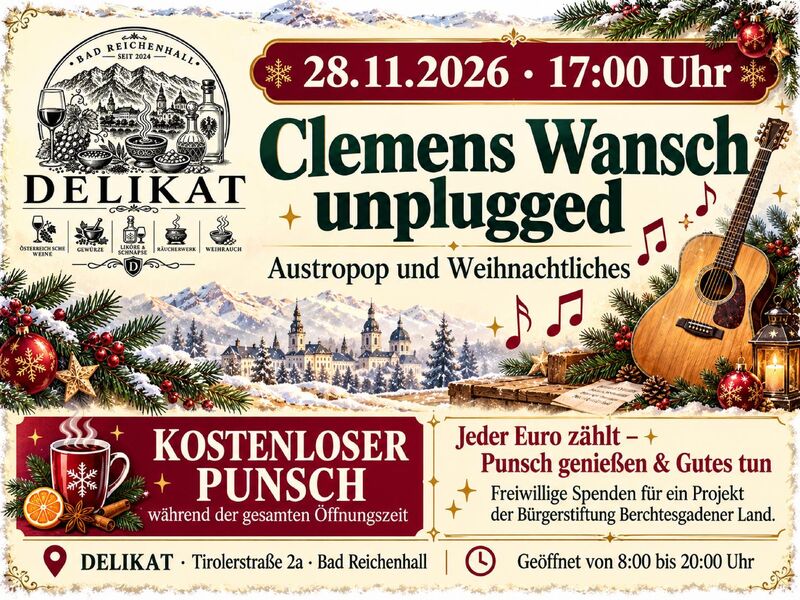 Clemens Wansch unplugged - Austro Pop und Weihnachtliches