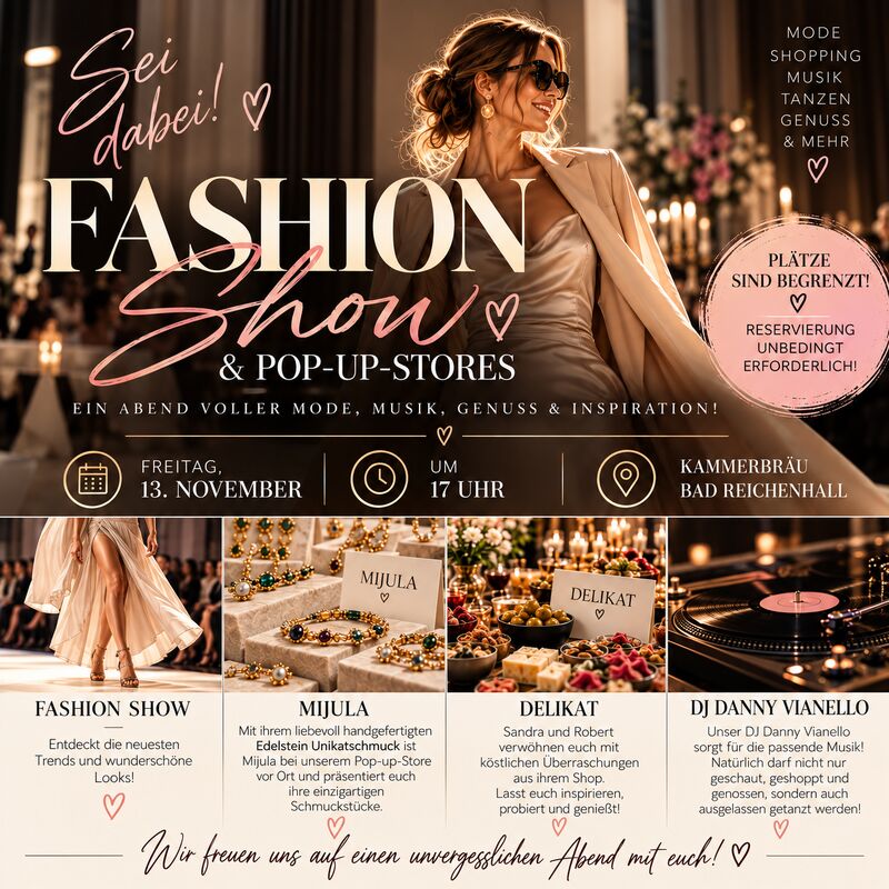 ✨ FASHION SHOW & POP-UP-STORES ✨