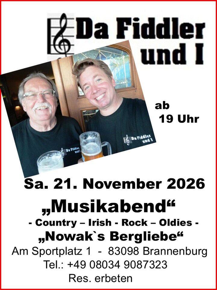 Da Fiddler und I