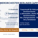 Herbstkonzert des Kammerorchesters Berliner Cappella