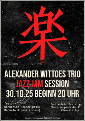 Jazz Jam Session - Session Opener Band: Alexander Wittges Trio