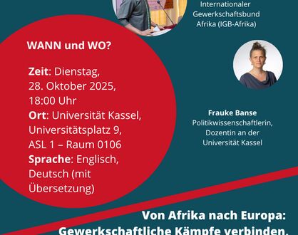 Von Afrika nach Europa: Gewerkschaftliche Kämpfe verbinden!