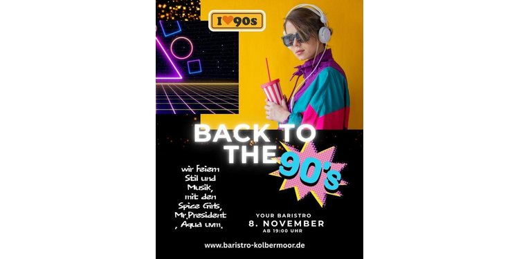 90er Party im Baristro