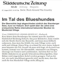 Im Tal des Blueshundes - Süddeutsche Zeitung vom 25.08.2015