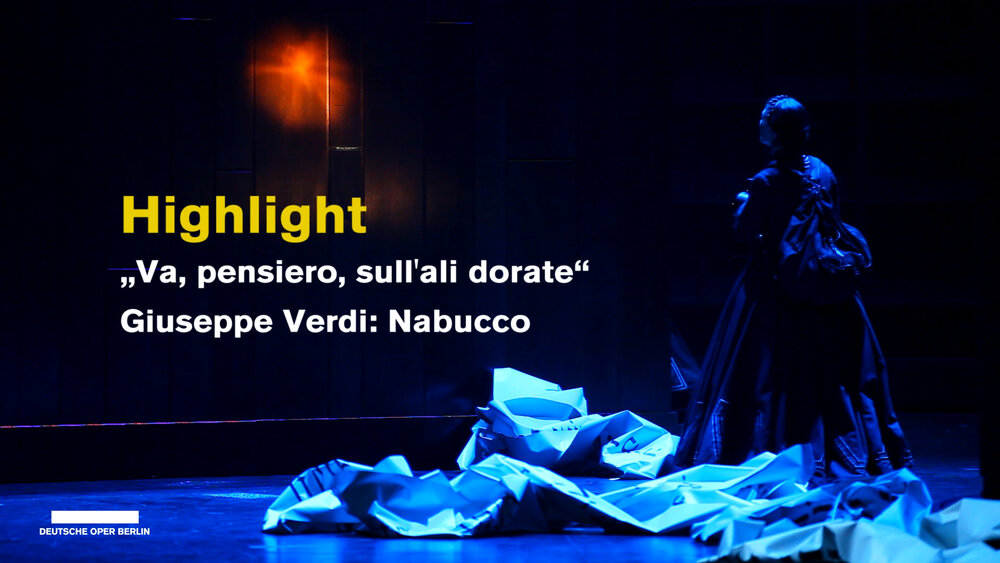 Chor und Orchester der Deutschen Oper Berlin „Va, pensiero, sull’ali dorate“ aus NABUCCO