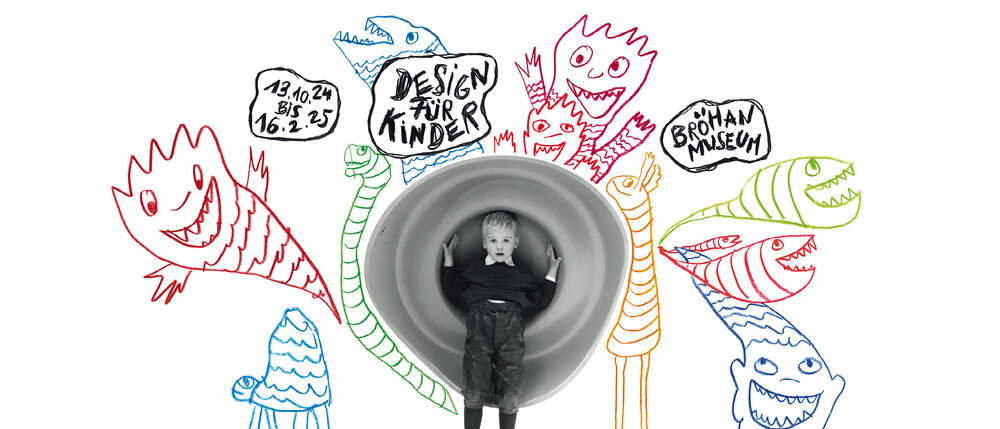 Kind mit Spielgerät „Schaukelwanne“ von Günter Beltzig, um 1966, Foto: Dr. Roman Fink © Iri Beltzig – Gestaltung: Gerwin Schmidt, 2024