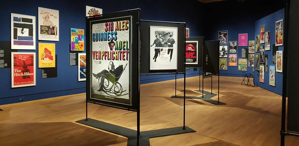 Blick in die Ausstellung „Großes Kino. Filmplakate aller Zeiten“