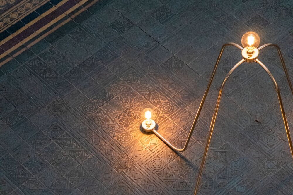 Nancy Holt, Electrical System, 1982, Installationsansicht (Detail), Gropius Bau, 2024