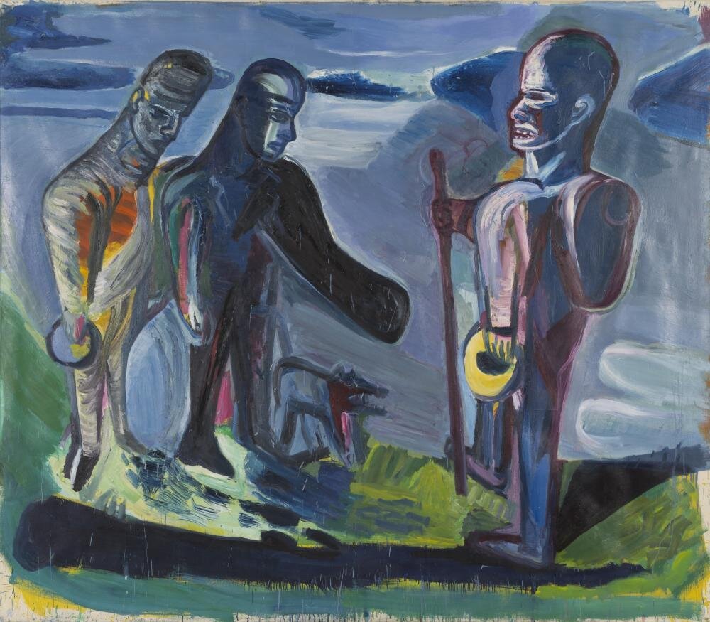 Klaus Killisch, Bonjour Monsieur, 1989 Öl auf Leinwand 245,5 x 285,5 x 5 cm Kunstsammlung der Berliner Volksbank K 1478