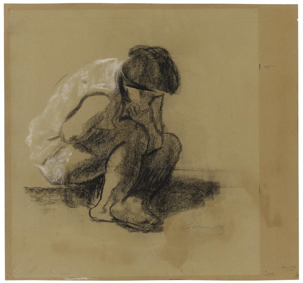 Käthe Kollwitz, Sitzende Frau, 1912