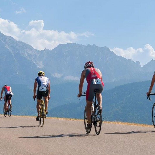 Höglwörther See Triathlon des SC Anger mit Siegerehrung am Sportplatz beim Sportheim