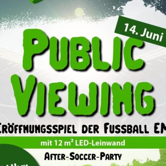 Public Viewing - Eröffnungsspiel der Fußball EM im Festzelt Greimharting