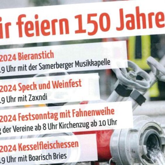 150 Jahre Feuerwehr Grainbach
