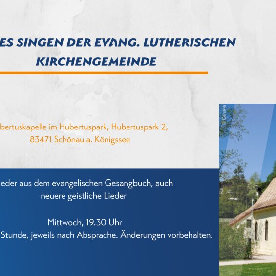Offenes Singen der evang. lutherischen Kirchengemeinde 