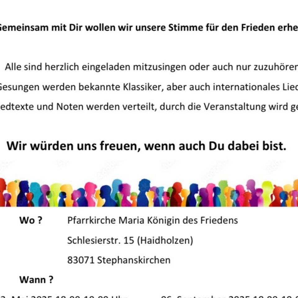 Singen für den Frieden