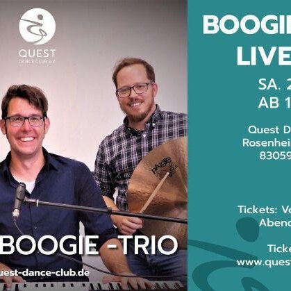 Boogie Woogie Tanzabend mit dem 2fast2 Boogie-Trio