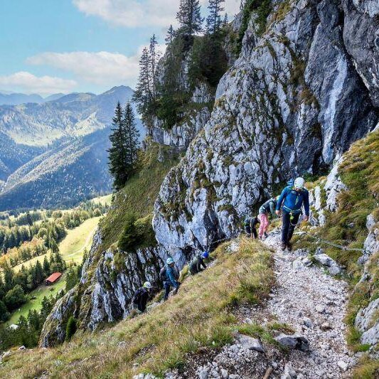 WANDERUNG - Klettersteig-Tour - in der Vertikalen im Wendelsteingebiet mit Globetrotter