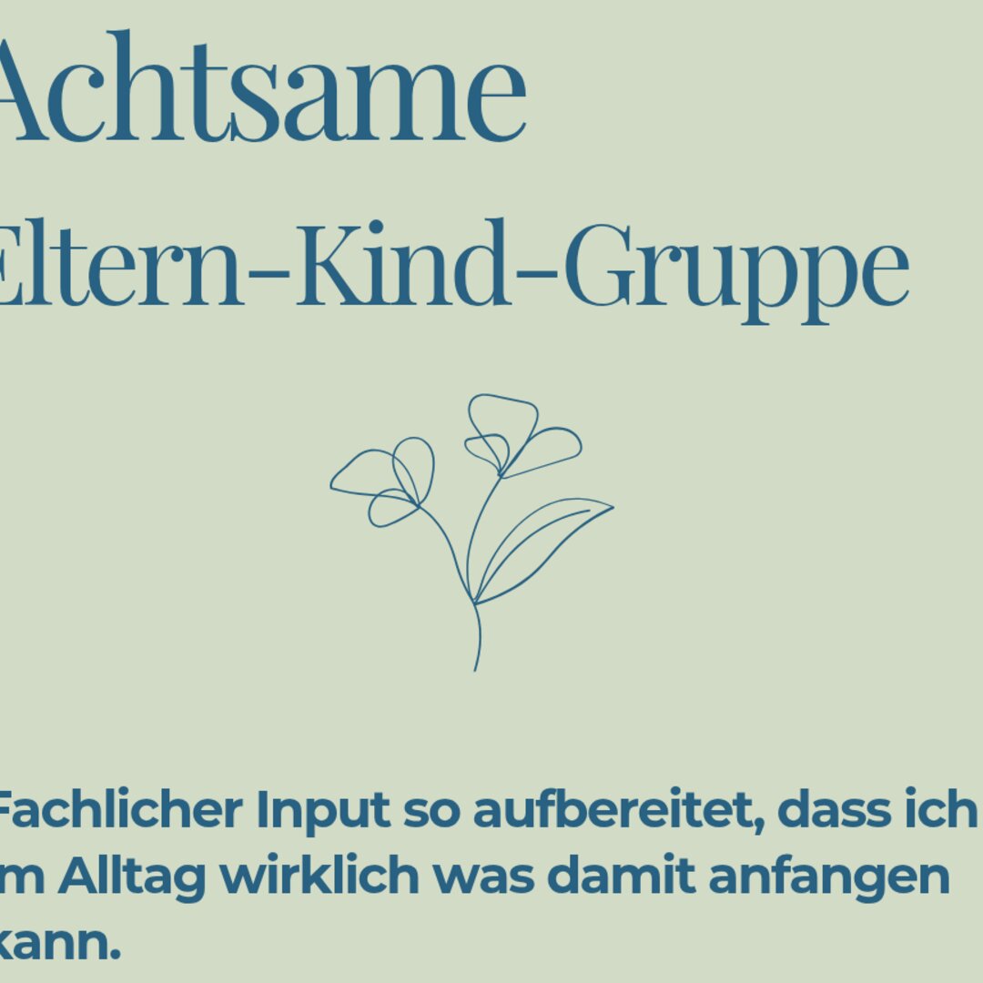 Achtsame Eltern-Kind-Gruppe Liegelinge