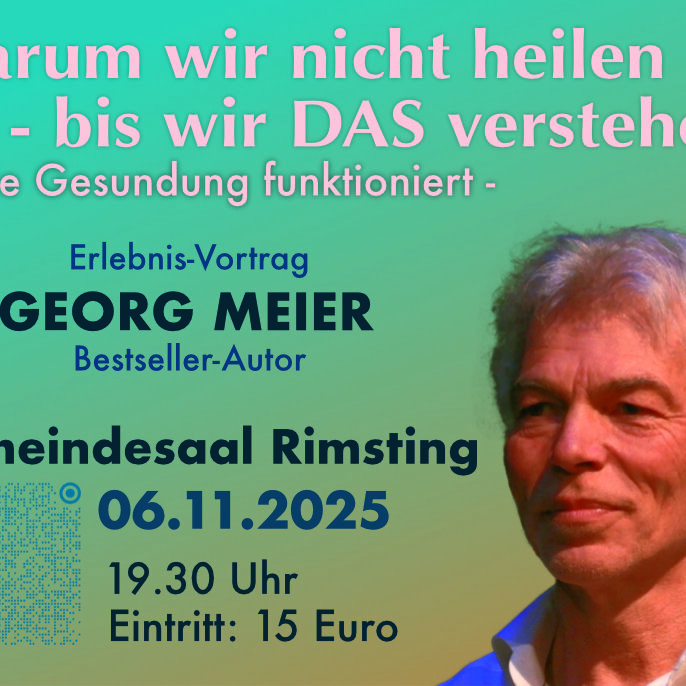 Georg Meier: Warum wir nicht heilen - bis wir das verstehen!