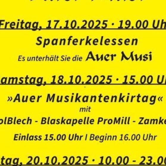 Musikantenkirta der Auer Musi: Traditioneller Kirtamontag