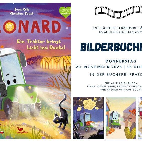 Bilderbuchkino - Leonard, Ein Traktor bringt Licht ins Dunkel