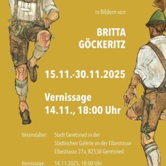 Ausstellung BAYERISCHES HEIMATGEFÜHL in Bildern von Britta Göckeritz in der Städtischen Galerie an der Elbestrasse