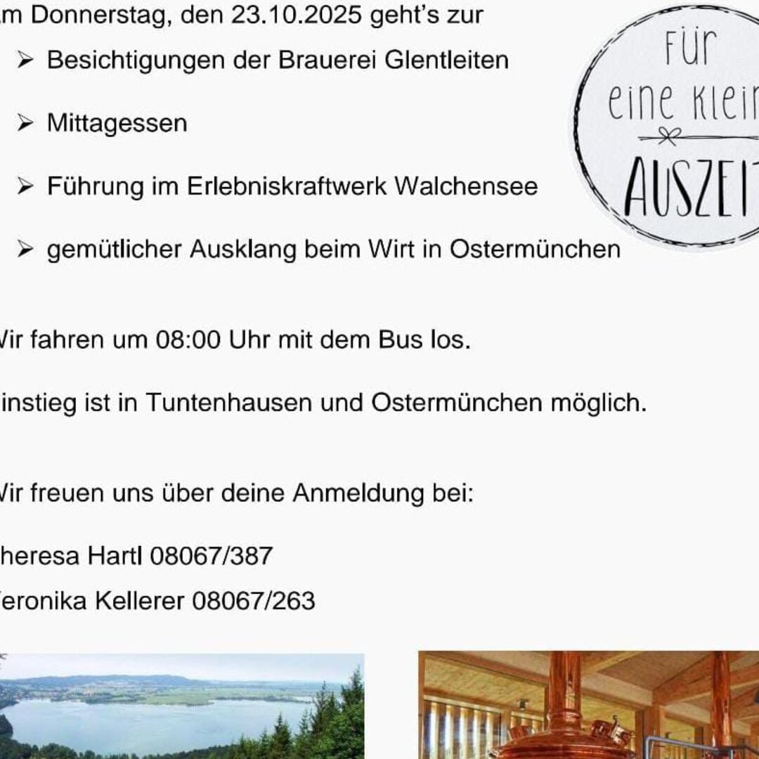Ausflug für Landfrauen und alle interessierten Damen
