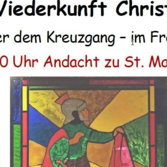 Andacht zu St. Martin für Familien und Kinder und anschließend Martinimarkt ...