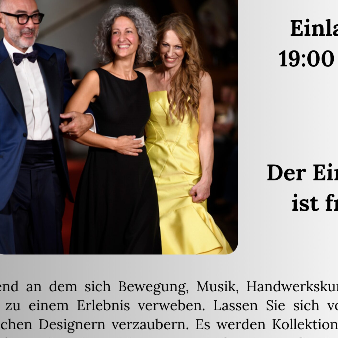 Modenschau im Schweinsbräu