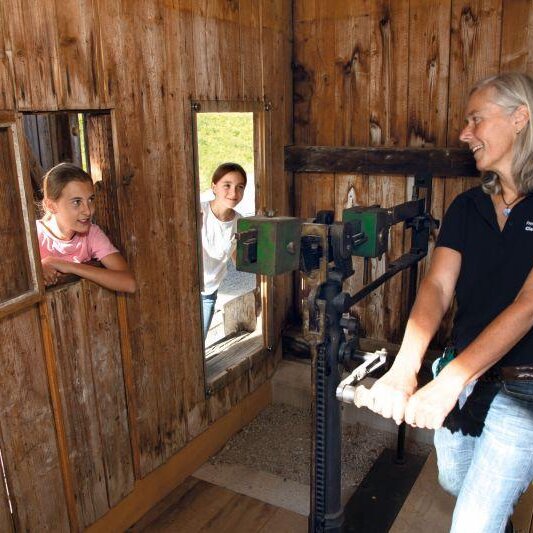 Was bringt Ihr auf die Waage? Familien- und Gruppenwiegen im Freilichtmuseum Glentleiten