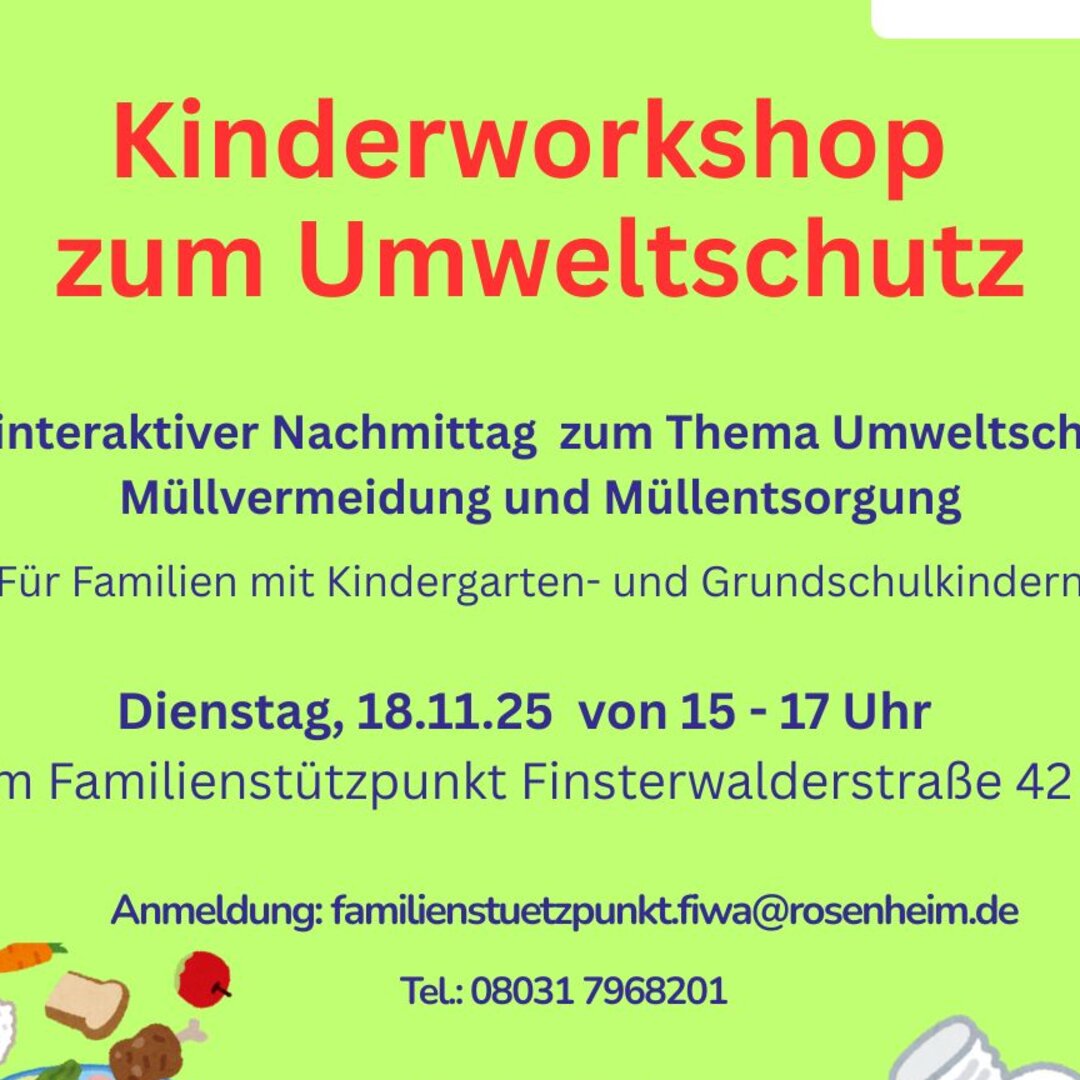Kinderworkshop zum Umweltschutz