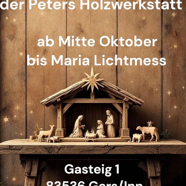 Stallweihnacht der Peters Holzwerkstatt