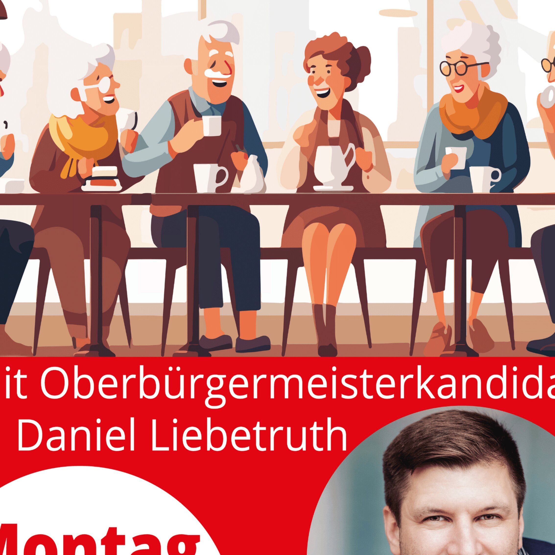 Politisches Seniorencafé mit daniel Liebetruth, Oberbürgermeisterkandidat