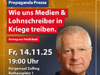 Leitmedien - Wie uns Medien und Lohnschreiber in Kriege treiben mit Patrik Baab