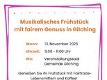 Musikalisches Frühstück mit fairem Genuss in Gilching
