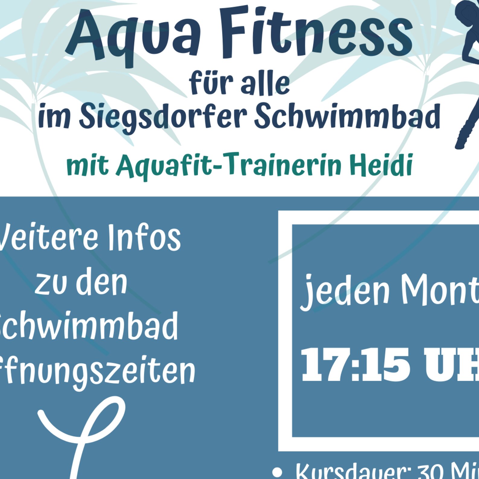 Aqua Fitness für ALLE im Siegsdorfer Schwimmbad