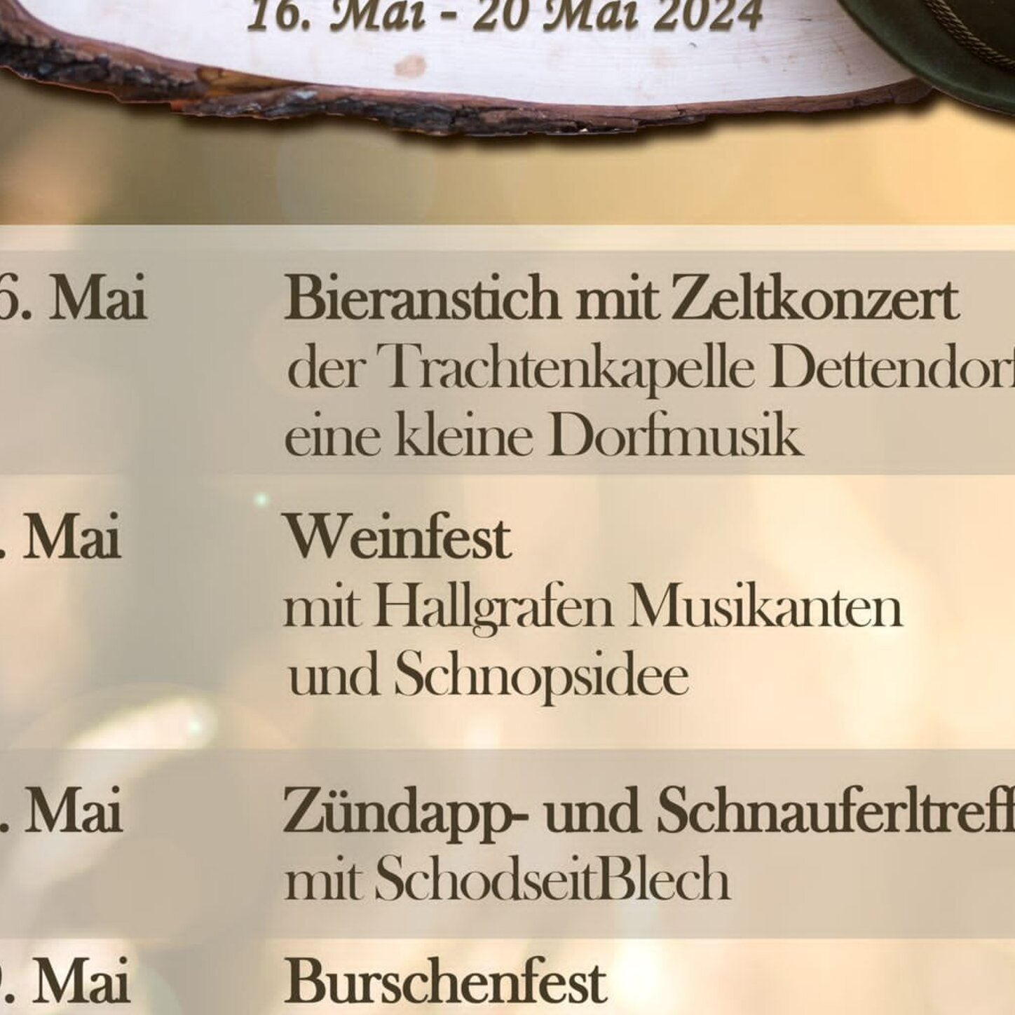 22 Jahre Dirndl- und Burschenverein Dettendorf - Weinfest