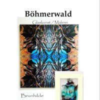 "BÖHMERWALD"  Glaskunst / Malerei ...Stockinger Brunhilde