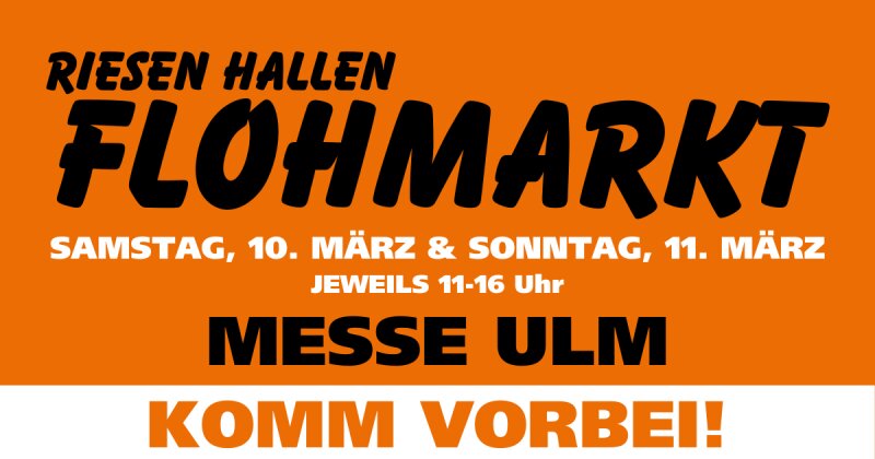 Ulm Messe Hallen Flohmarkt